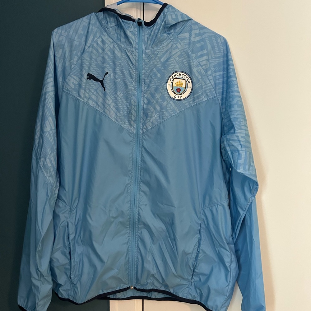 Puma Light Blue Mesh Windbreaker